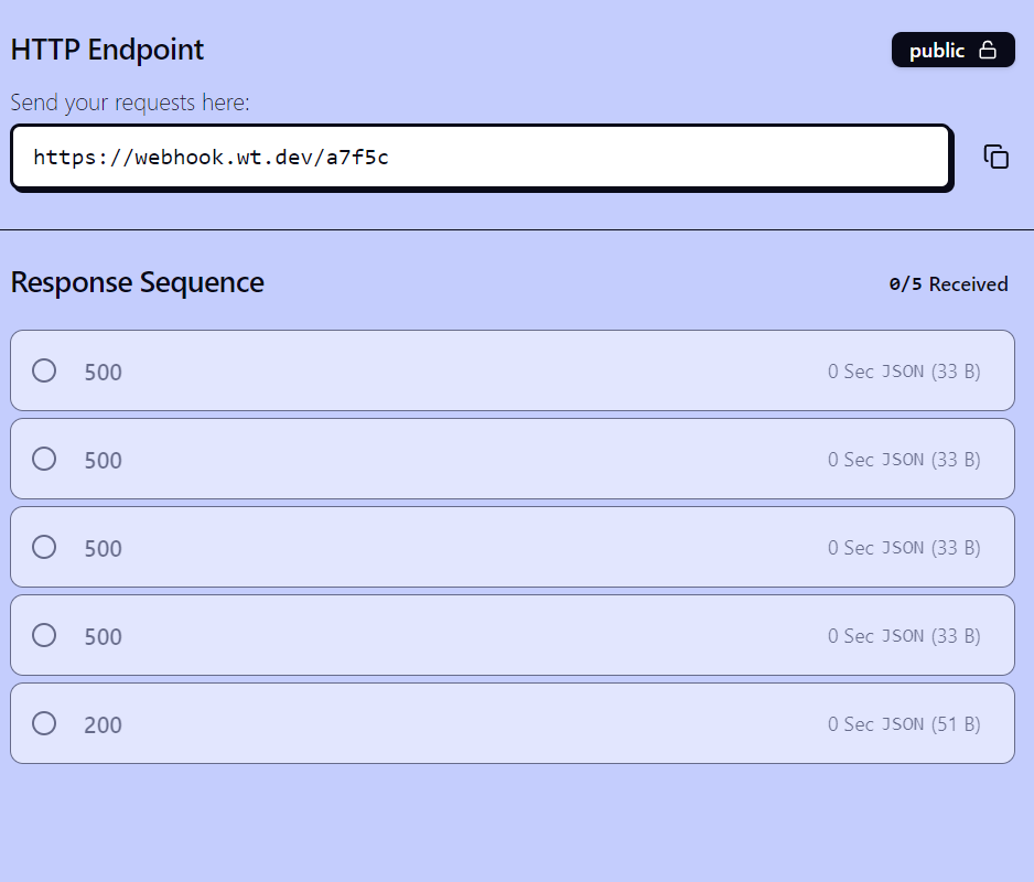 Empty Received sequence webhooks 